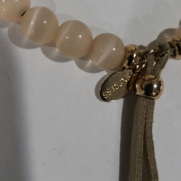 EXPRESS Elegant Beaded Bracelet – Adjustable Brown Leather Cord Fashion Jewelry - Picture 6 of 8